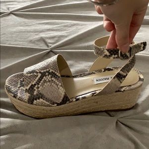 Brand New Snake Skin Platform sandals